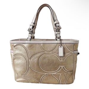 Coach Gold Rhinestone Tote